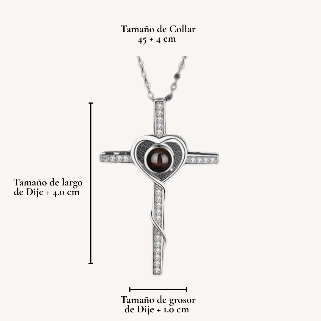 Collar Cruz con foto Proyectada