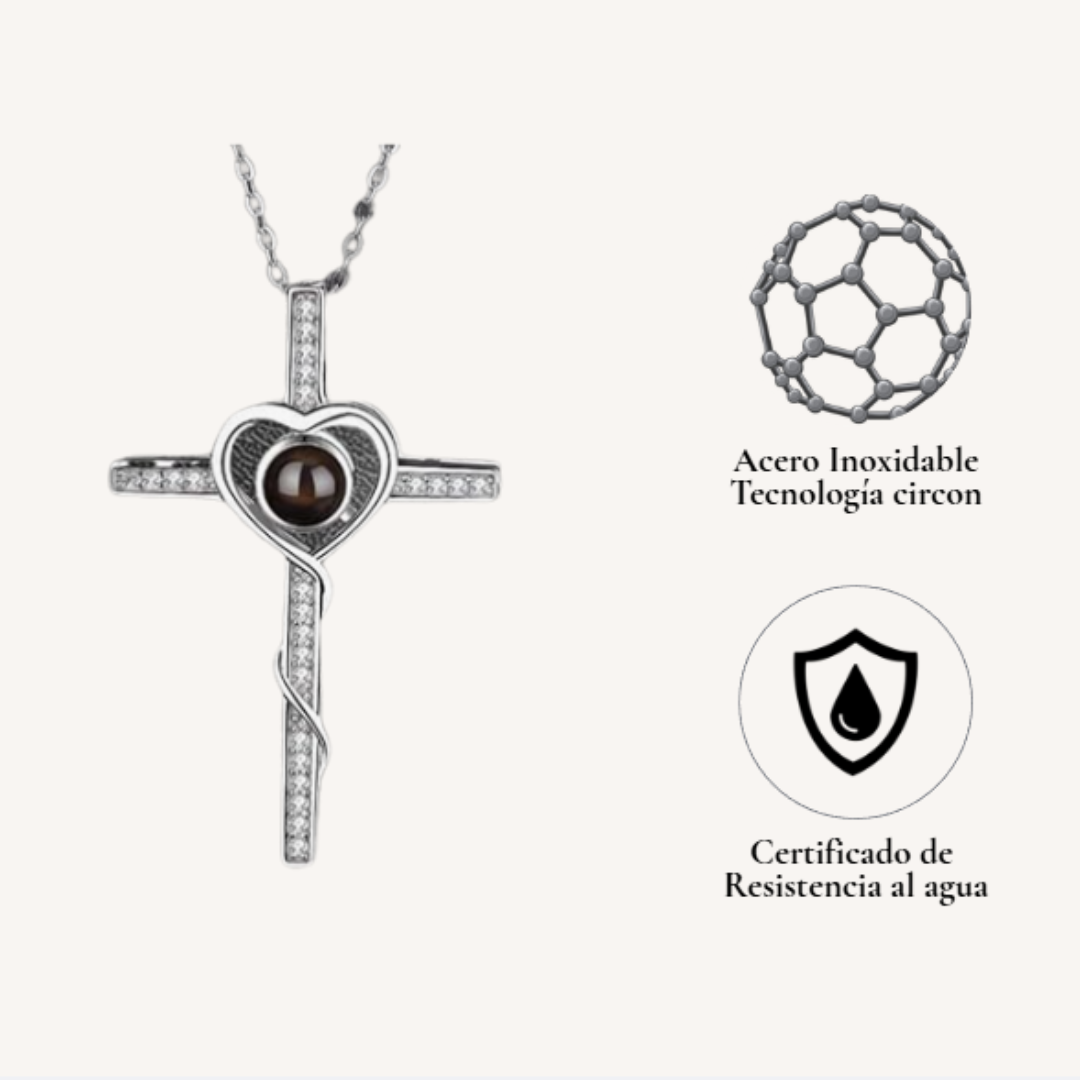 Collar Cruz con foto Proyectada