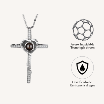 Collar Cruz con foto Proyectada