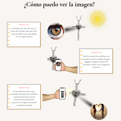 Collar Cruz con foto Proyectada